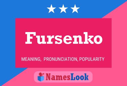 Постер имени Fursenko