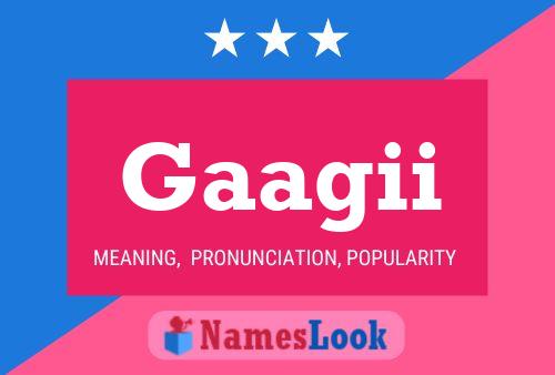 Постер имени Gaagii