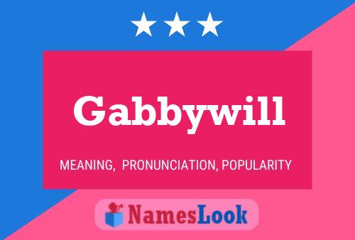 Постер имени Gabbywill