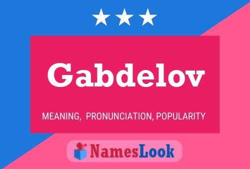 Постер имени Gabdelov