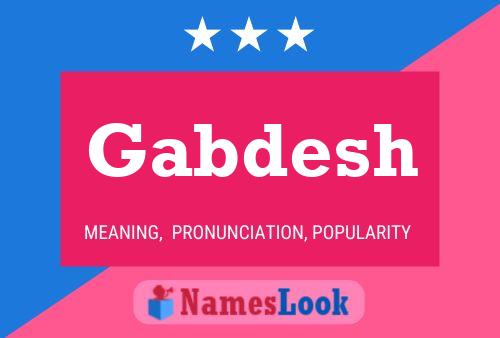 Постер имени Gabdesh