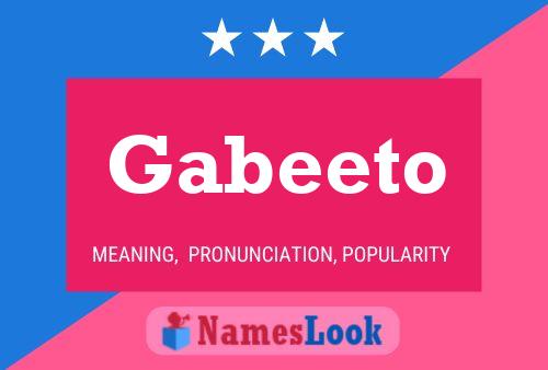 Постер имени Gabeeto