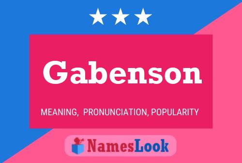 Постер имени Gabenson