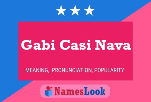 Постер имени Gabi Casi Nava