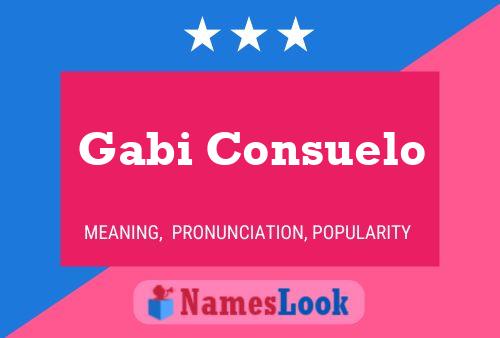 Постер имени Gabi Consuelo