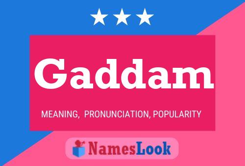 Постер имени Gaddam