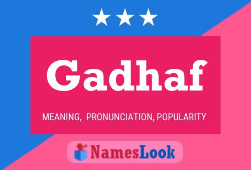 Постер имени Gadhaf