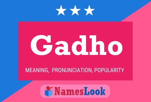 Постер имени Gadho