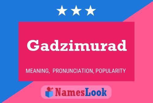 Постер имени Gadzimurad