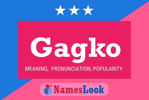 Постер имени Gagko