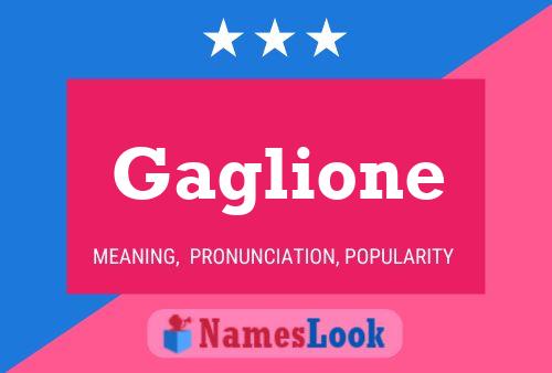 Постер имени Gaglione