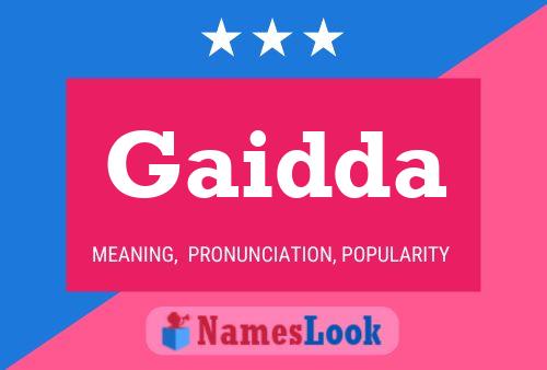 Постер имени Gaidda