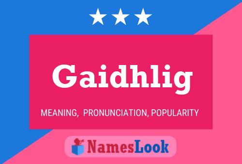 Постер имени Gaidhlig