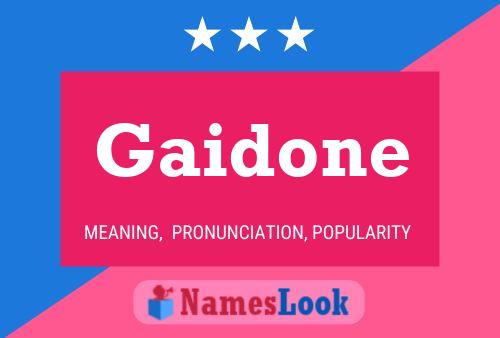 Постер имени Gaidone