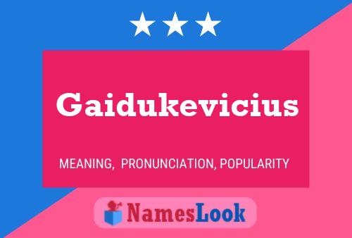 Постер имени Gaidukevicius