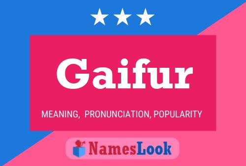 Постер имени Gaifur