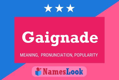 Постер имени Gaignade