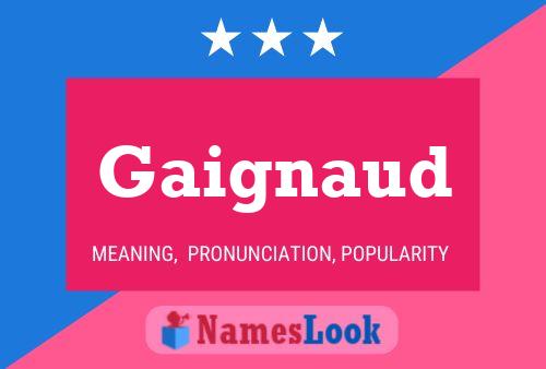 Постер имени Gaignaud