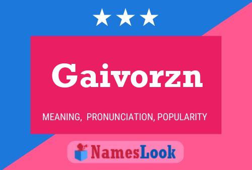 Постер имени Gaivorzn