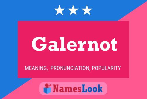 Постер имени Galernot