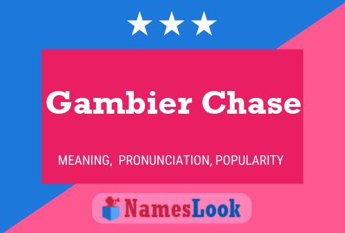 Постер имени Gambier Chase