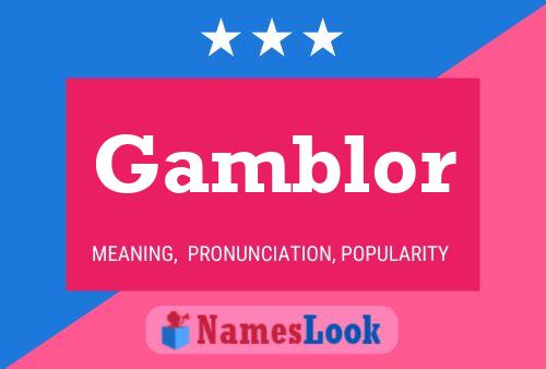 Постер имени Gamblor