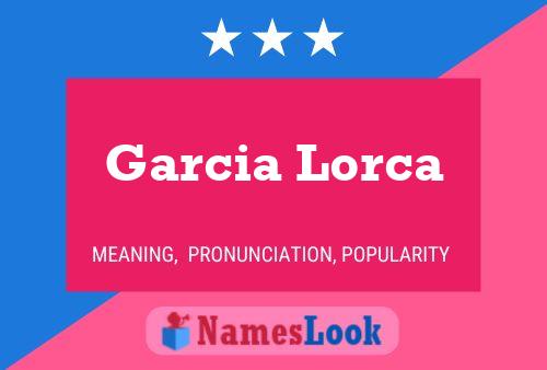 Постер имени Garcia Lorca