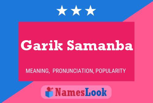 Постер имени Garik Samanba