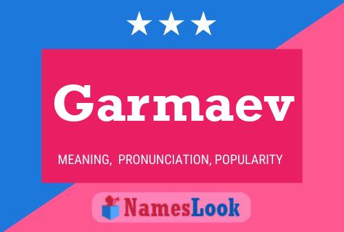 Постер имени Garmaev