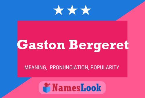 Постер имени Gaston Bergeret