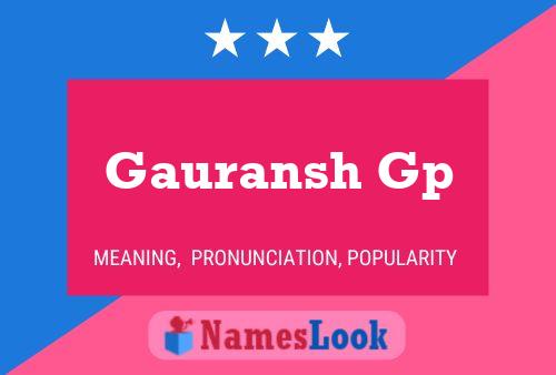 Постер имени Gauransh Gp