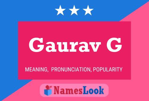 Постер имени Gaurav G