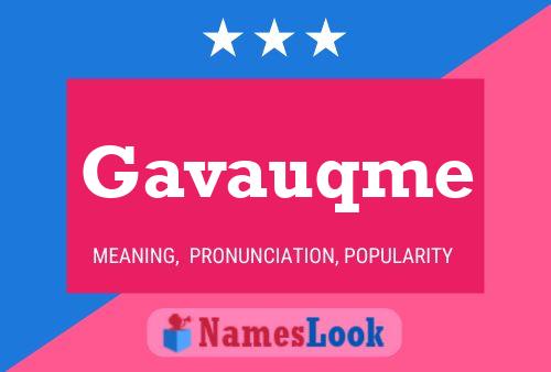 Постер имени Gavauqme