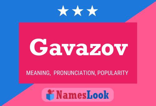 Постер имени Gavazov