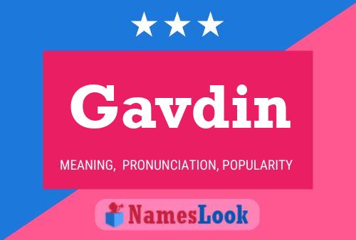 Постер имени Gavdin