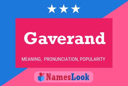 Постер имени Gaverand