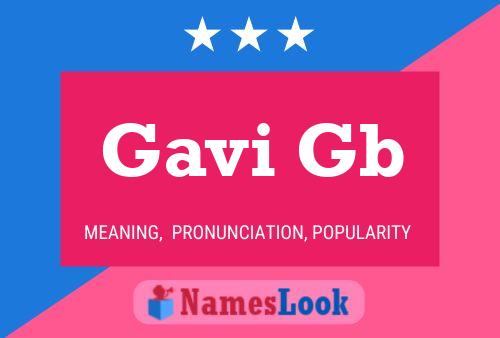 Постер имени Gavi Gb