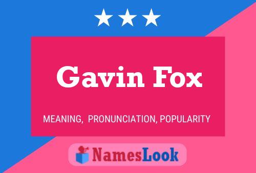 Постер имени Gavin Fox