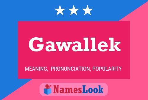 Постер имени Gawallek