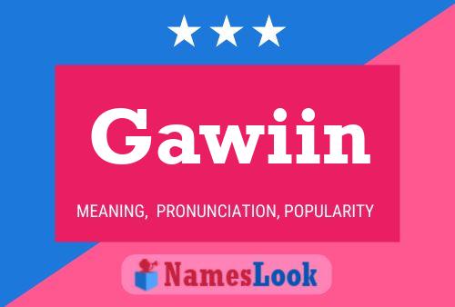 Постер имени Gawiin