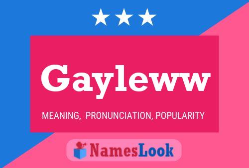 Постер имени Gayleww