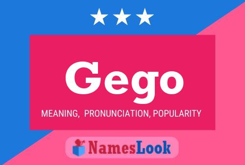 Постер имени Gego