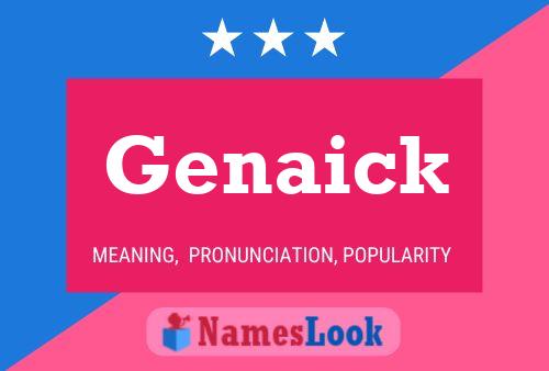 Постер имени Genaick