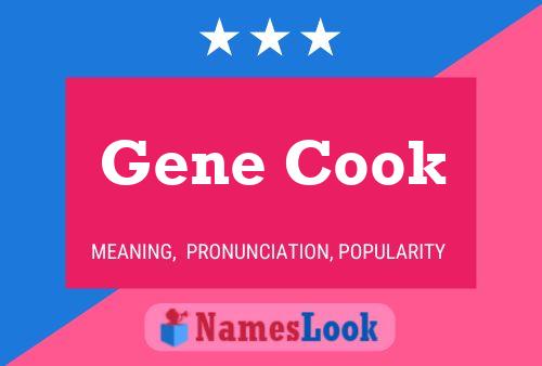 Постер имени Gene Cook