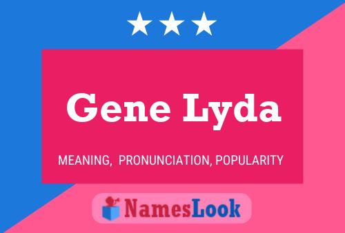 Постер имени Gene Lyda