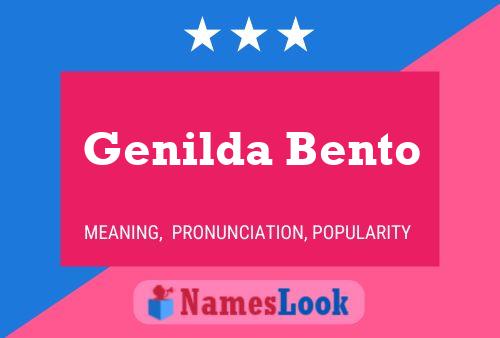 Постер имени Genilda Bento