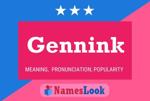 Постер имени Gennink