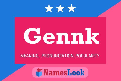 Постер имени Gennk