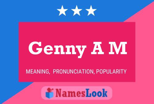 Постер имени Genny A M