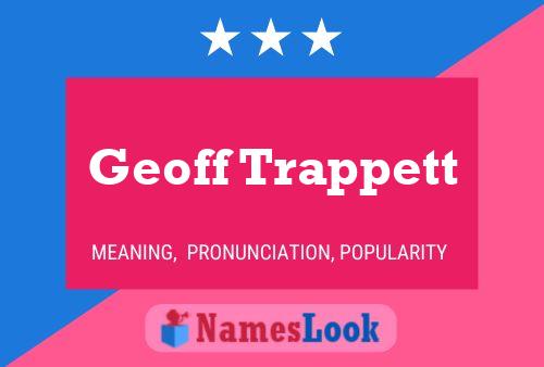 Постер имени Geoff Trappett